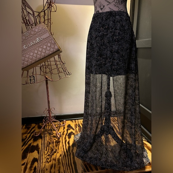 NWOT BCBGeneration Chiffon Maxi Skirt - Picture 5 of 6